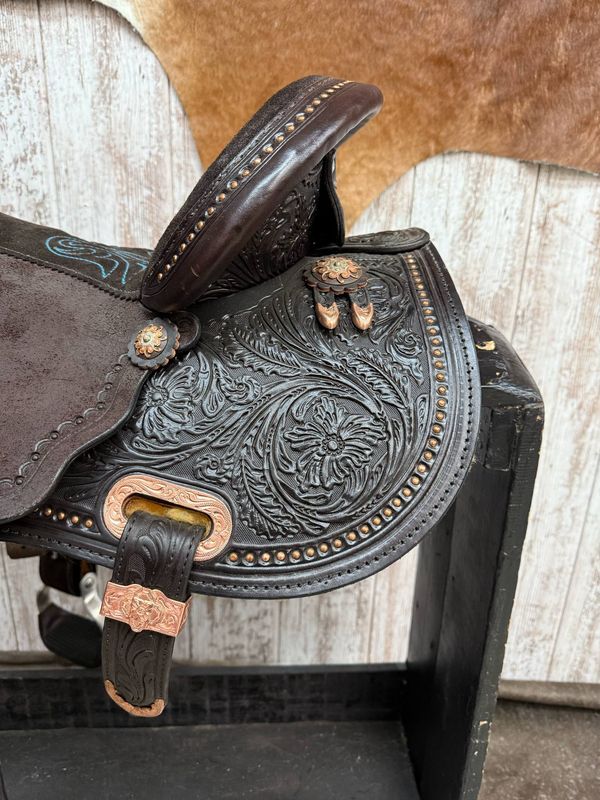 15" Reg Bar Josey Ultimate Cash Barrel Saddle