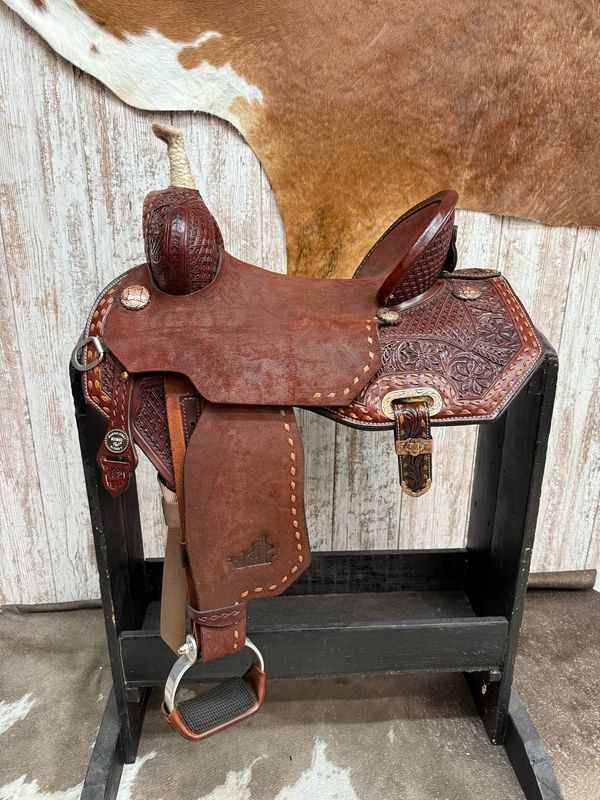 15&quot; Wide Fit CY Josey Revolution Jackpot Flex2 Barrel Saddle