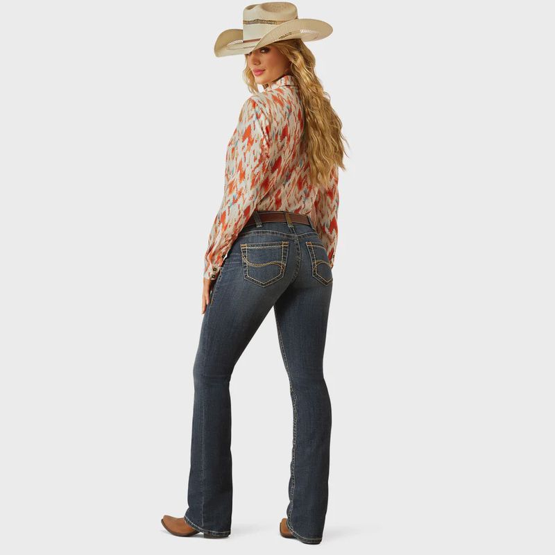 Ariat Women&#39;s Mid Rise Lilla Boot Cut Jeans