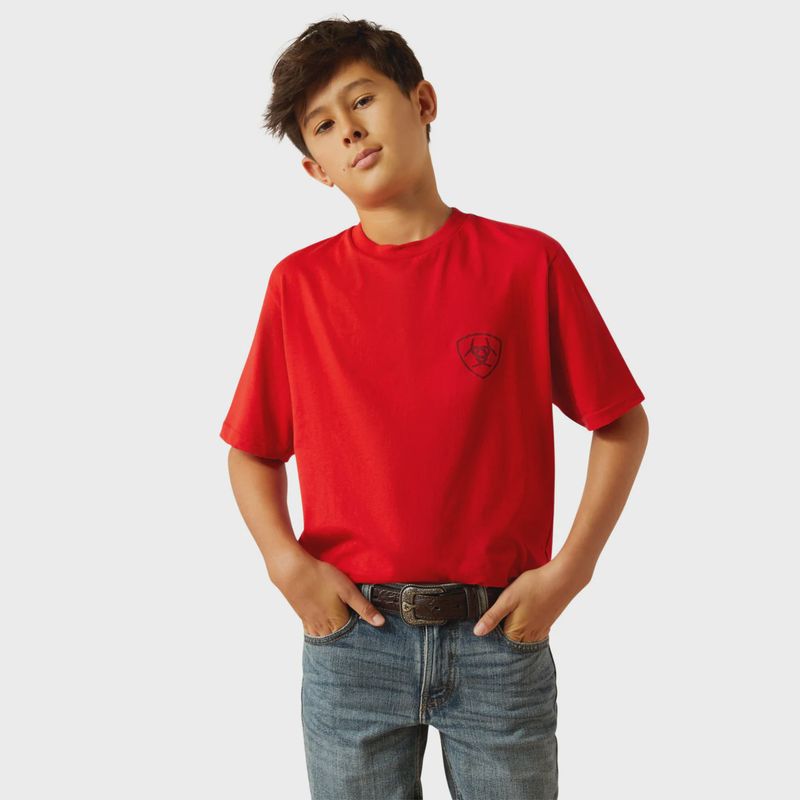Boy's Etched Buffalo Flag T-Shirt