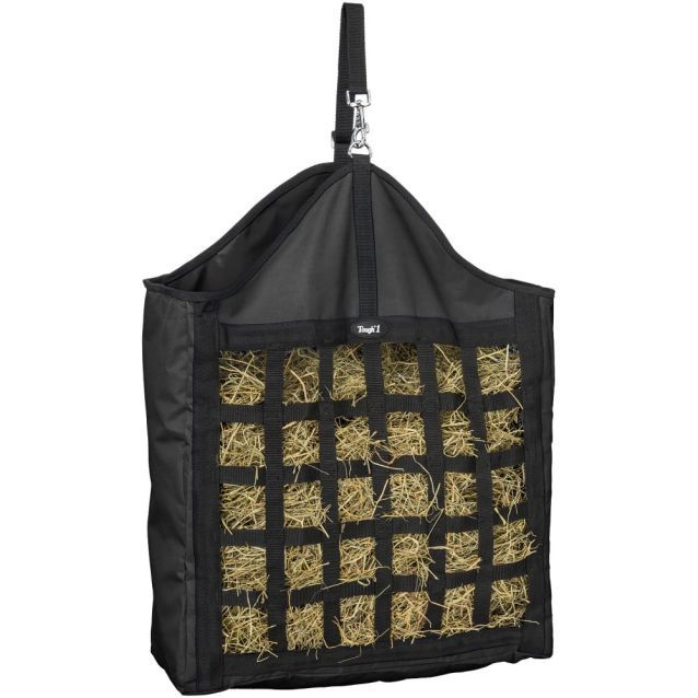 Nylon Hay Tote with Web Front, Color: Black