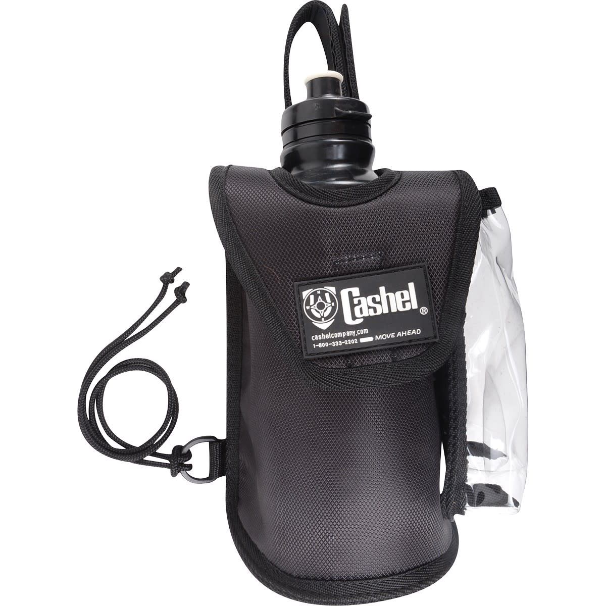 Pommel Saddle Bag Bottle Holder, Color: Black