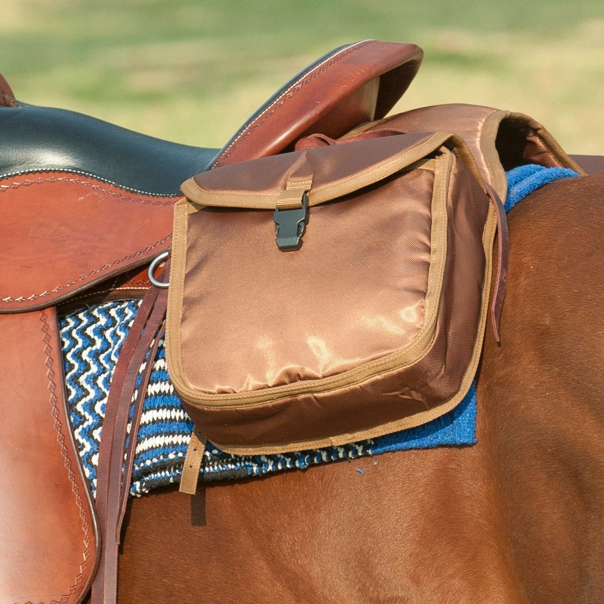 Rear Standard Saddle Bag, Color: Brown