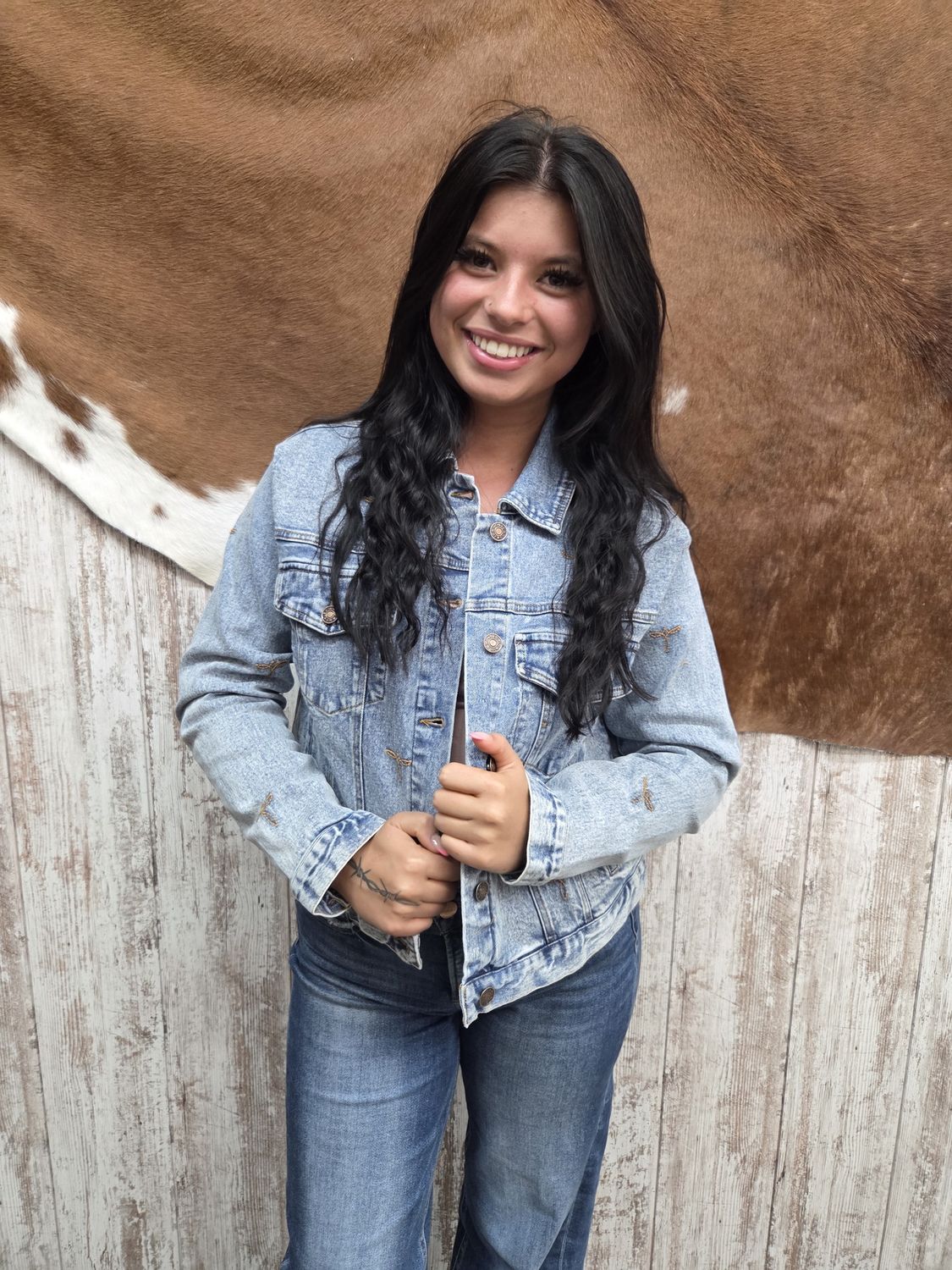 Boot Stitch Denim Trucker Jacket