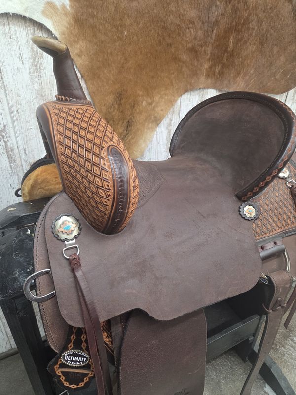 Circle Y 15" Wide Fit Josey Cash Money Barrel Saddle