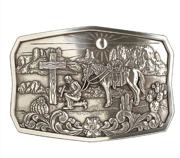 Praying Cowboy Belt Buckle