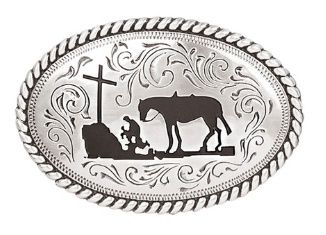 Youth Cowboy Prayer Belt Buckle