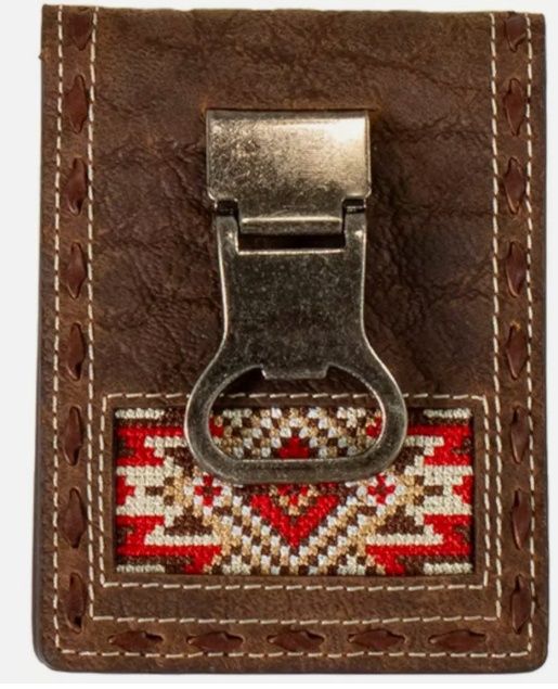 Money Clip Embroidered Inlay Buck Lace