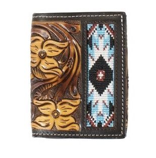 Trifold Tooled &amp; Embroidered