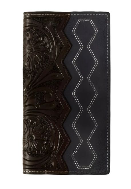 3D Hand Tooled Boot Stitch Rodeo Wallet