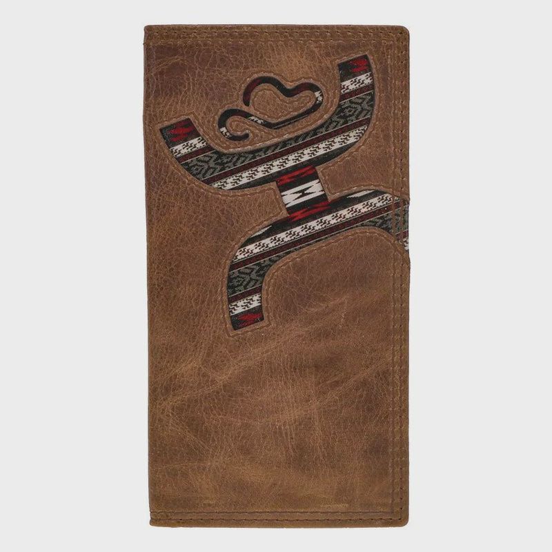 &quot;Hooey Original&quot; Rodeo Hooey Wallet Brown w/ Nomad Print