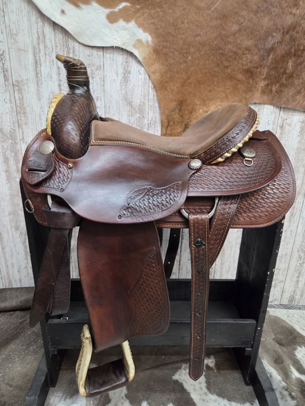 Used 16&quot; Wide WTS Ranch Roper Saddle