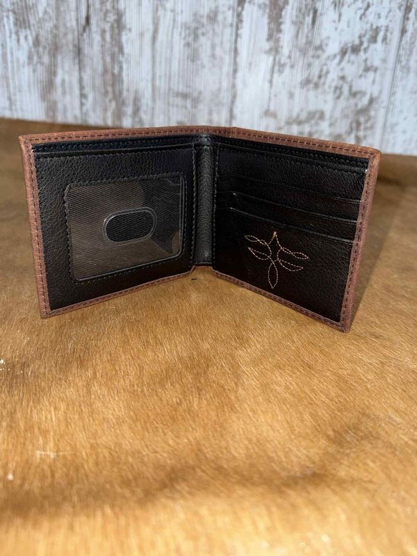 Genuine Leather Buffalo Bi-Fold Wallet