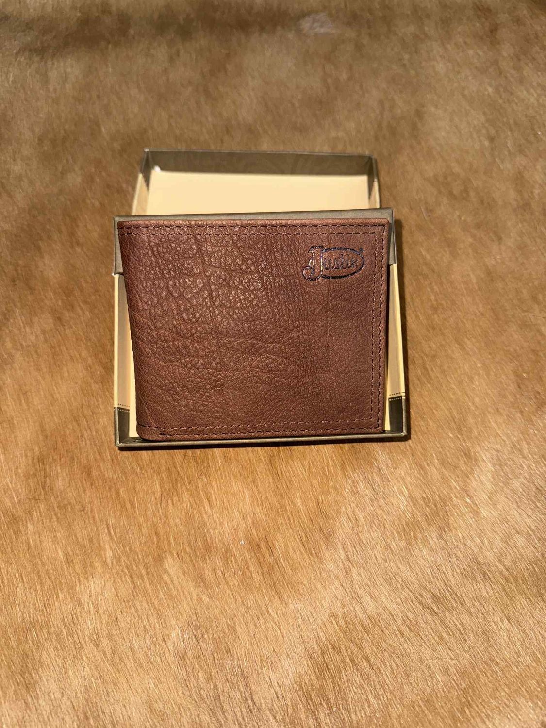 Genuine Leather Buffalo Bi-Fold Wallet