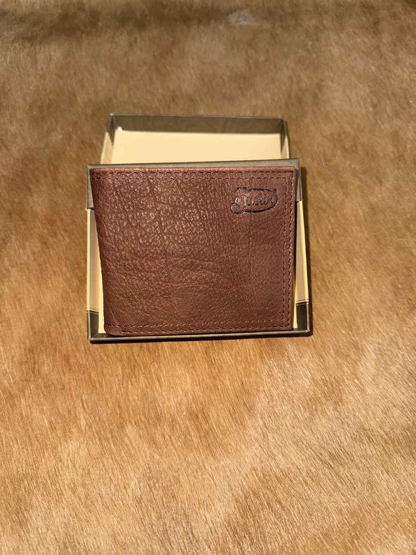 Genuine Leather Buffalo Bi-Fold Wallet