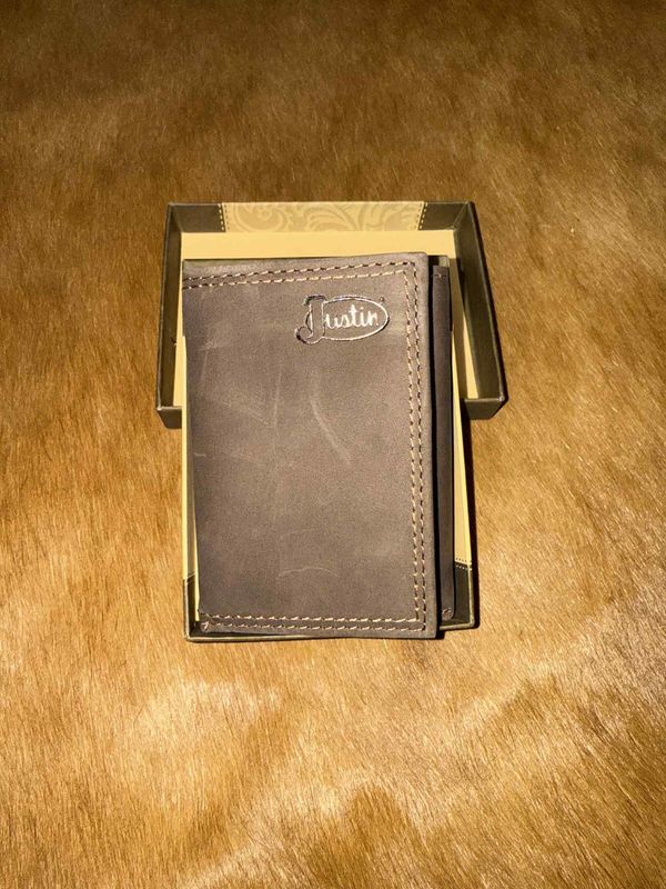 Genuine Leather Tri-Fold Wallet