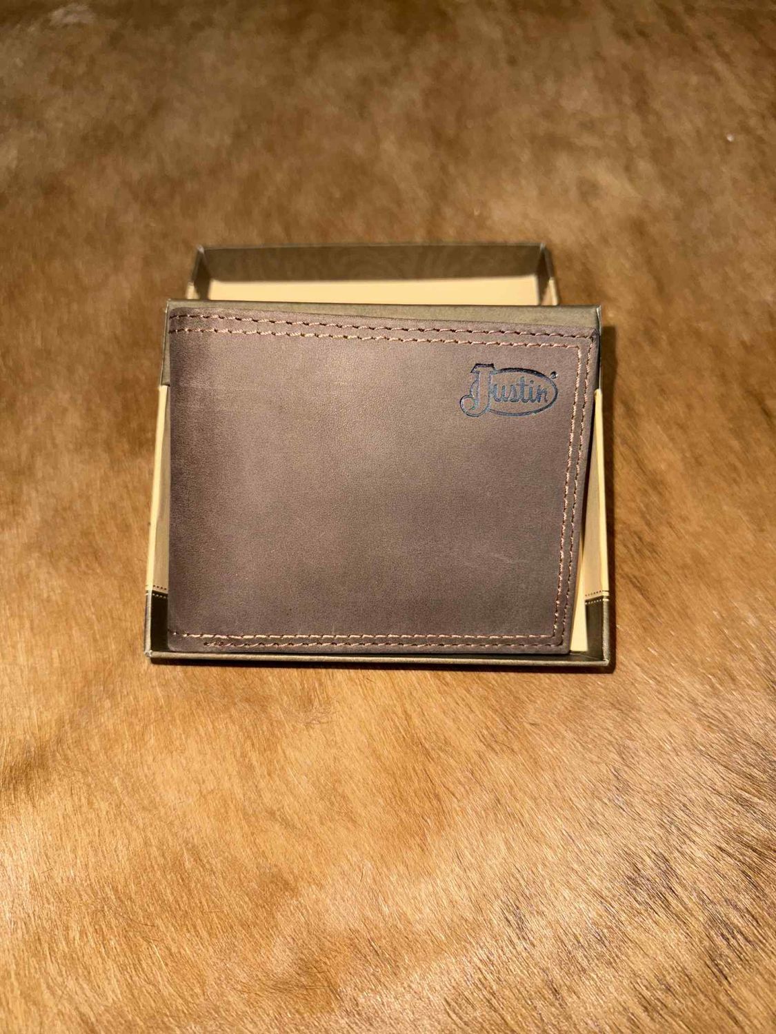 Genuine Leather Bi-Fold Wallet