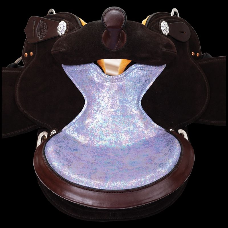 14" Circle Y Pearl Barrel Saddle - Extra Wide Fit