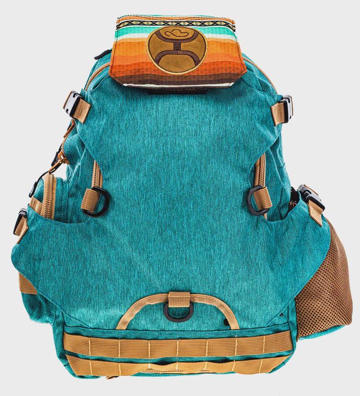 hooey mule backpack rain covers "Mule" Charcoal/Tan w/Aztec Accents Internal organizational pockets Hooey Mule Backpack