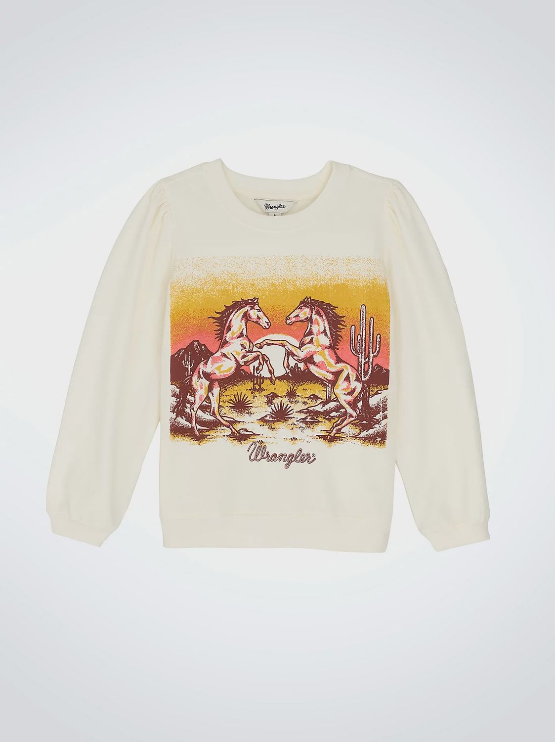 Girl&#39;s Wrangler Graphic Puff Sleeve Pullover