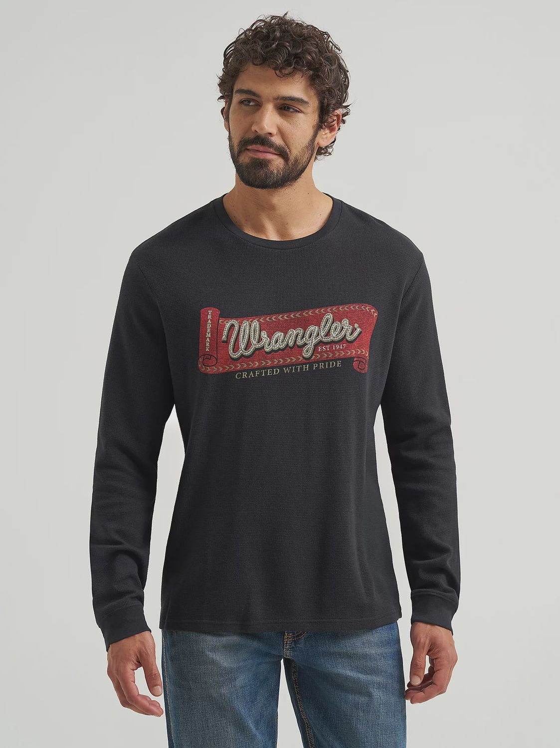 Men&#39;s Wrangler Graphic Thermal Long Sleeve T-Shirt