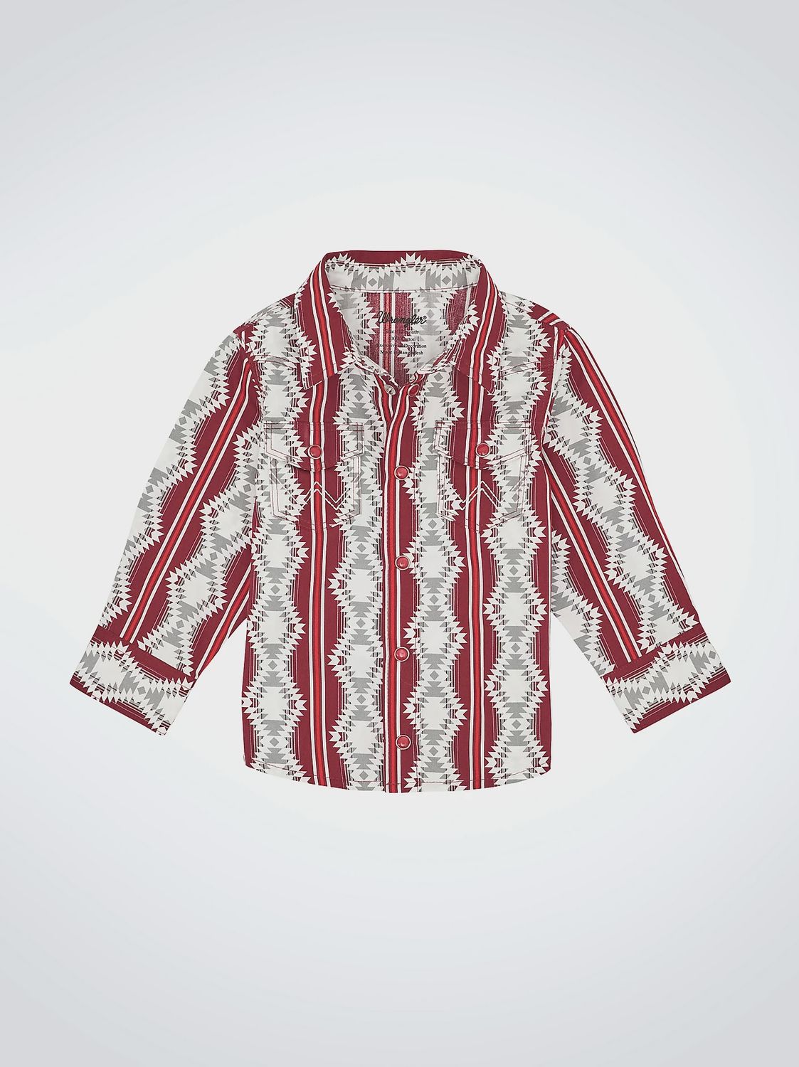 Little Boy&#39;s Checotah Long Sleeve Western Snap Shirt