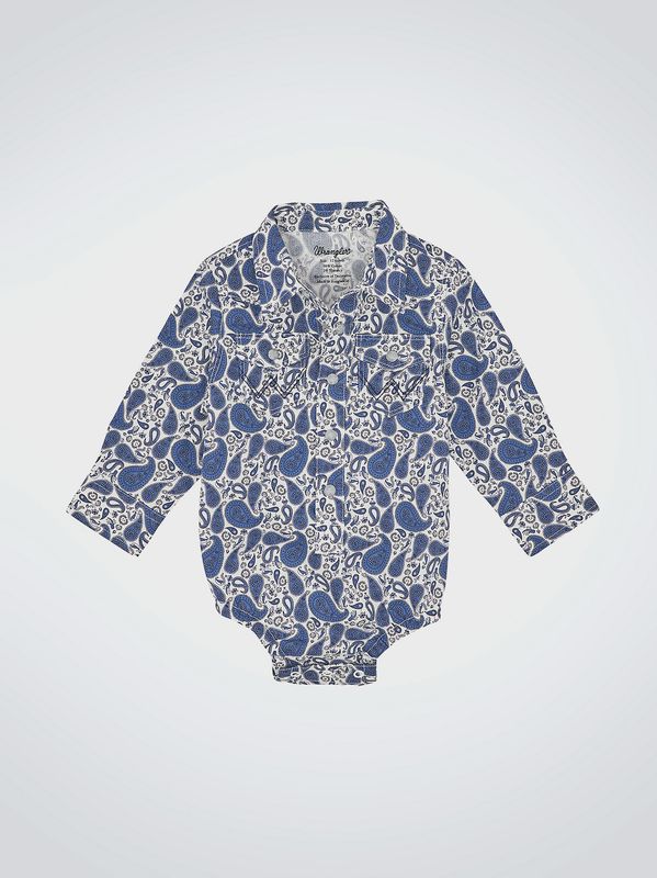 Infant Long Sleeve Western Snap Bodysuit