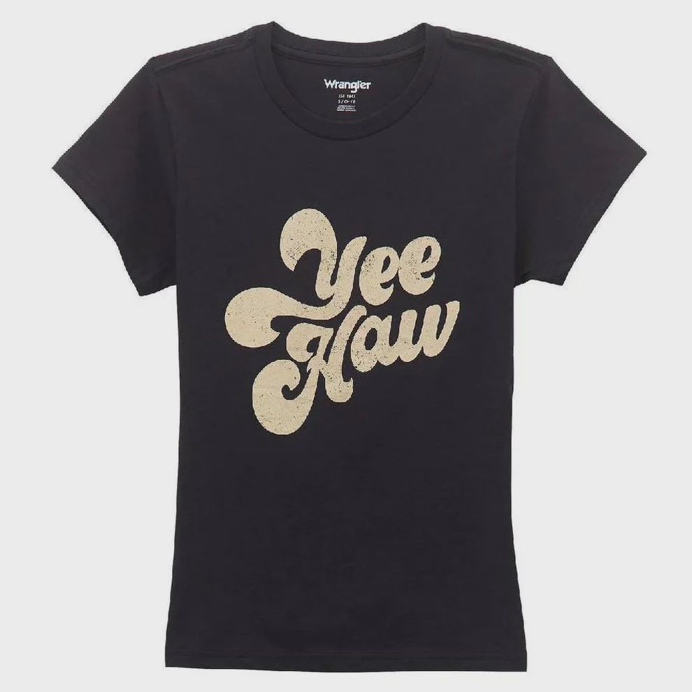 Wrangler Women&#39;s Slim Fit Yee Haw Graphic Tee