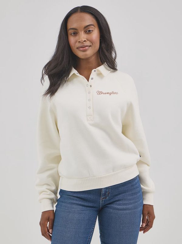 Women&#39;s Wrangler Retro® Half-Snap Collared Pullover
