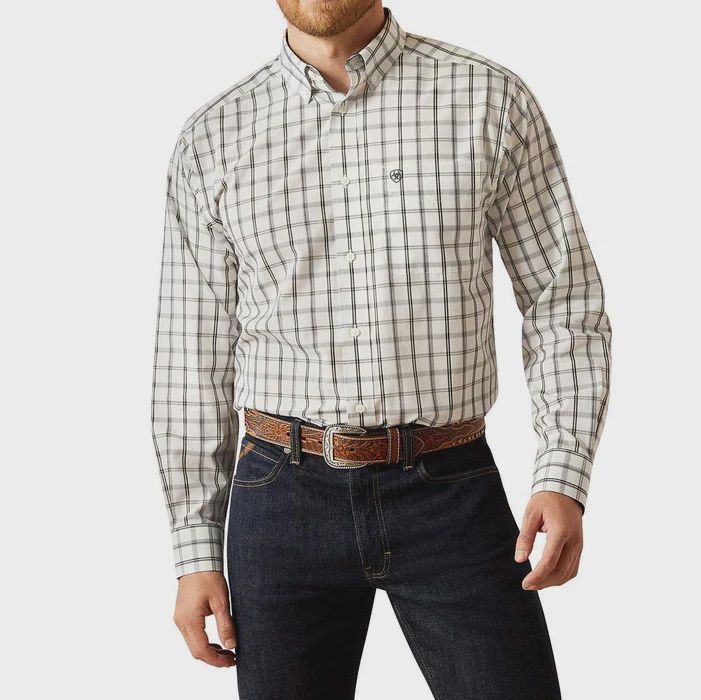Ariat Men&#39;s White Wrinkle Free Remi Shirt