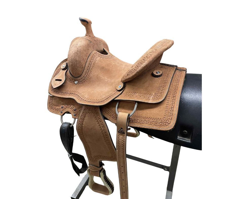 13&quot; Youth Saddle- Hard Seat with Serpentine Tooling