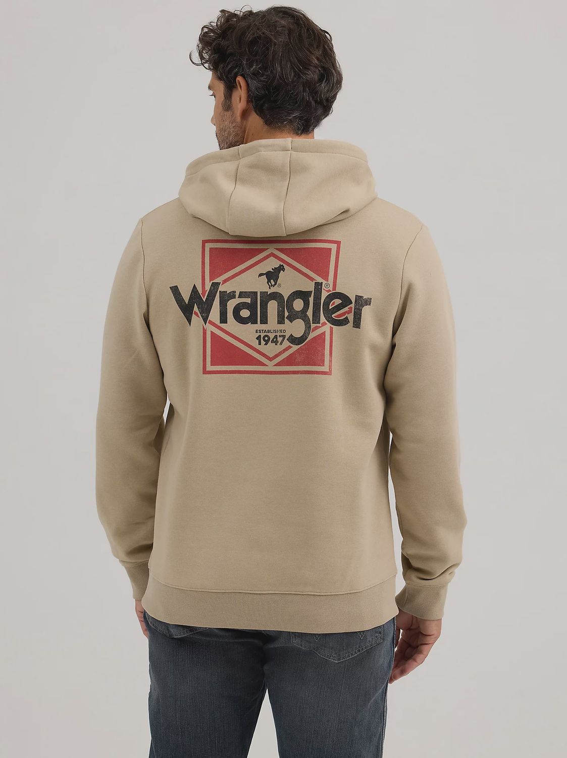 Men&#39;s Classic Wrangler Logo Graphic Hoodie
