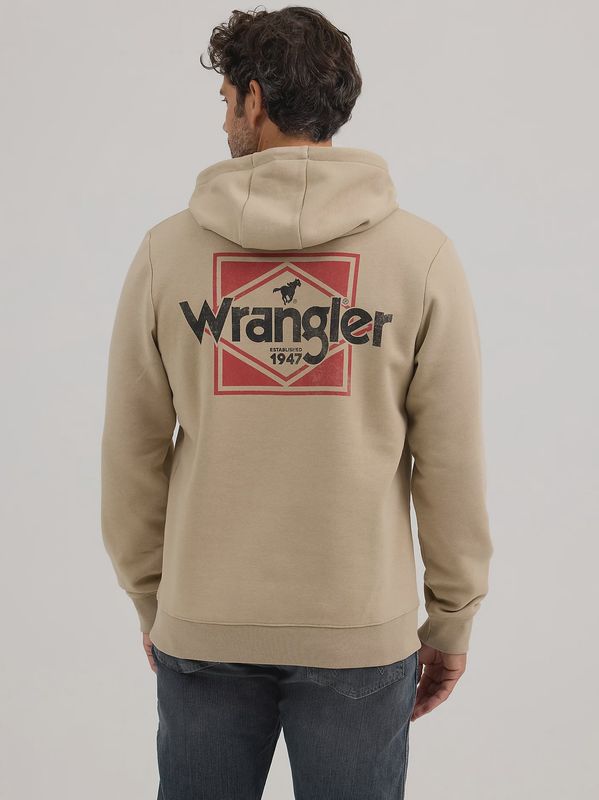 Men&#39;s Classic Wrangler Logo Graphic Hoodie