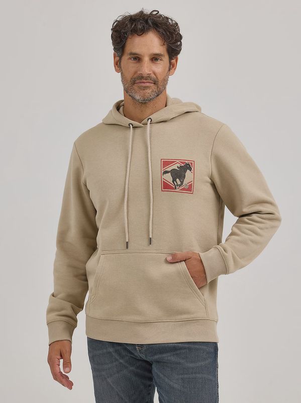 Men's Classic Wrangler Logo Graphic Hoodie
