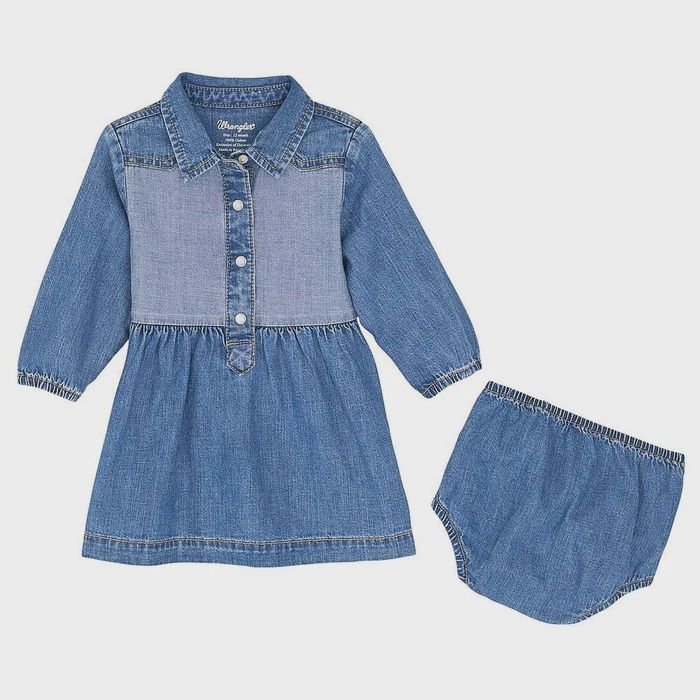 Wrangler Infant Girl&#39;s Denim Dress