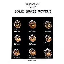 Solid Brass Rowels [Pair]