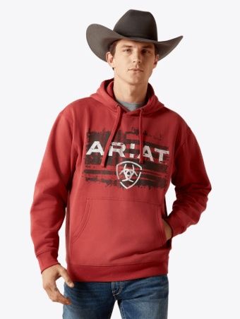 Ariat Liquid Stamp Flag Hoodie
