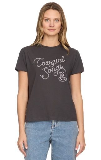 COWGIRL SONGS SS GRAPHIC TEE, Size: S