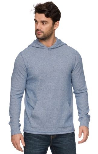 Hero Solid Twill Hoodie, Color: blue, Size: S
