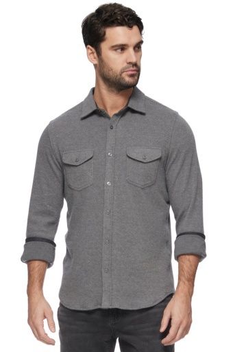 HERO SOLID TWILL KNIT FLANNEL SHIRT