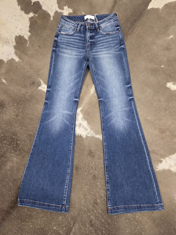 Low Rise Flare Jeans