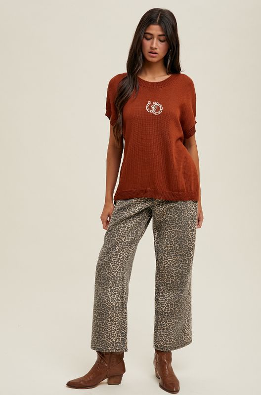 Horse Shoe Sweater