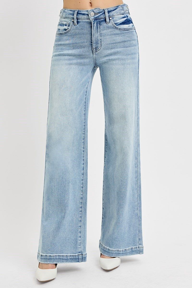 Hannah - High Rise Wide Leg w/ Adjustable Waist