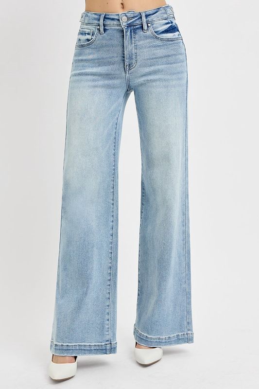 Hannah - High Rise Wide Leg w/ Adjustable Waist