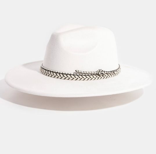 Braided Strap Fedora Hat