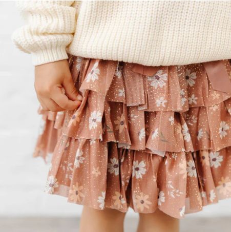 Ditsy Fall Floral Tutu Skirt