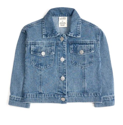 Howdy Gingham Bow Patch Denim Jacket