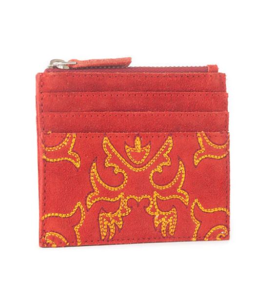 Cactus Sky Western Credit Card Holder- Various Colors, Color: Red