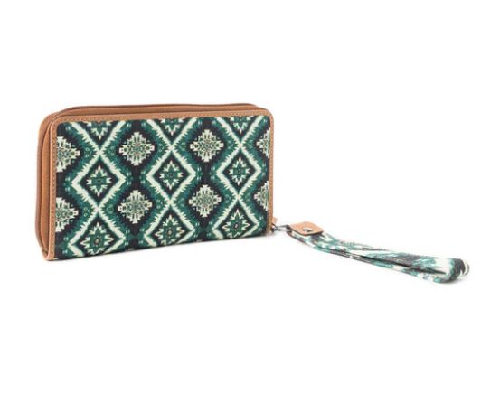 Desert Diamond Wallet, Color: Green