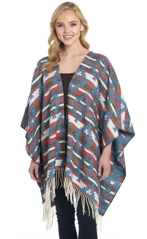 Women&#39;s Navajo Poncho Sweater